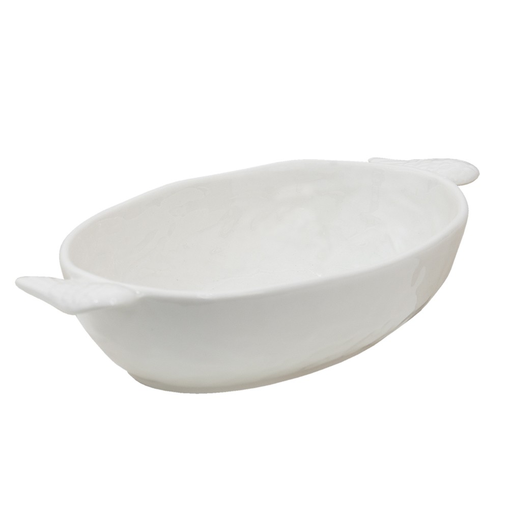 Bílá servírovací mísa s křídly Wings - 26*14*5 cm