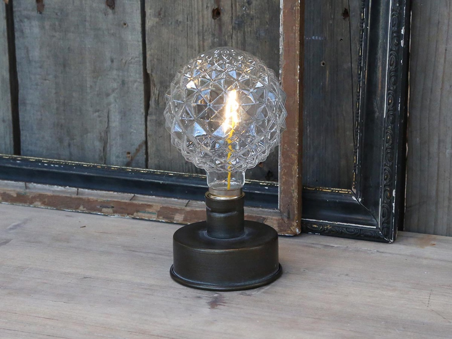 Dekorační stolní lampička Nostalgic Led - Ø10*27cm 