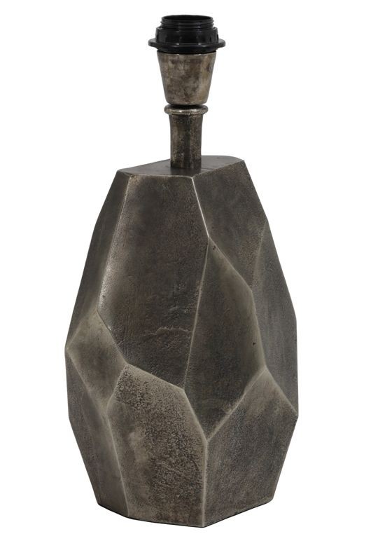 Granitová antik kovová základna k lampě Camy pearl - 18*15*35cm / E27