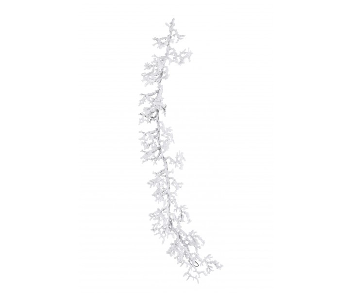 Bílá zasněžená dekorační větvička Snowy - 22*5*104cm