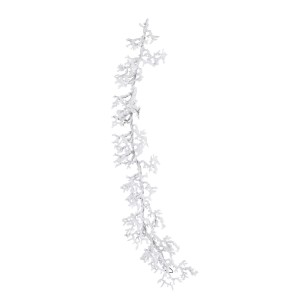 Bílá zasněžená dekorační větvička Snowy - 22*5*104cm