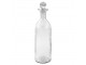 Dekorační transparentní skleněná láhev se zátkou / karafa - Ø 10*36 cm