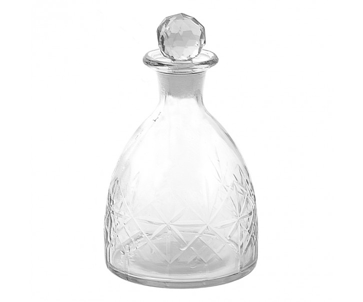 Transparentní skleněná karafa - Ø 12*20 cm