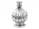 Stříbrná skleněná dekorační váza - Ø 13*20 cm