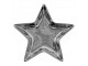 Stříbrná keramická miska ve tvaru hvězdy Silver Star - 16*16*2 cm