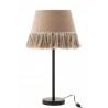 Stolní lampa s béžovým stínidlem s třásněmi Solange - Ø 30*55 cm/ E27/ 40W