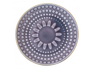 Malý fialový snidaňový talířek - Ø 13*2 cm