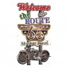 Nástěnná kovová cedule Route 66 - Welcome - 42*1*79 cm