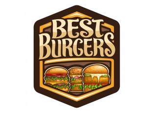 Nástěnná kovová cedule Best Burgers - 38*1*45 cm