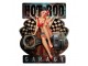 Nástěnná kovová cedule Hot Rod Garage - 33*1*40 cm
