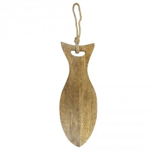 Prkénko ve tvaru ryby z mangového dřeva Mango wood Fish - 51*18*1.5cm