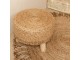 Přírodní kulatý jutový koberec s třásněmi Tomme - Ø120*1cm