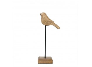 Dekorace dřevěný ptáček na podstavci - 7,5*7,5*27cm