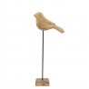 Dekorace dřevěný ptáček na podstavci  - 12,5*7,5*33cm Barva: přírodníMateriál: Mangové dřevoHmotnost: 0,2 kg
