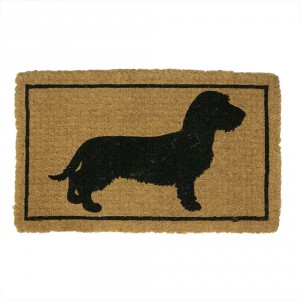 Rohožka z kokosových vláken s jezevčíkem Dachshund - 75*45*4cm