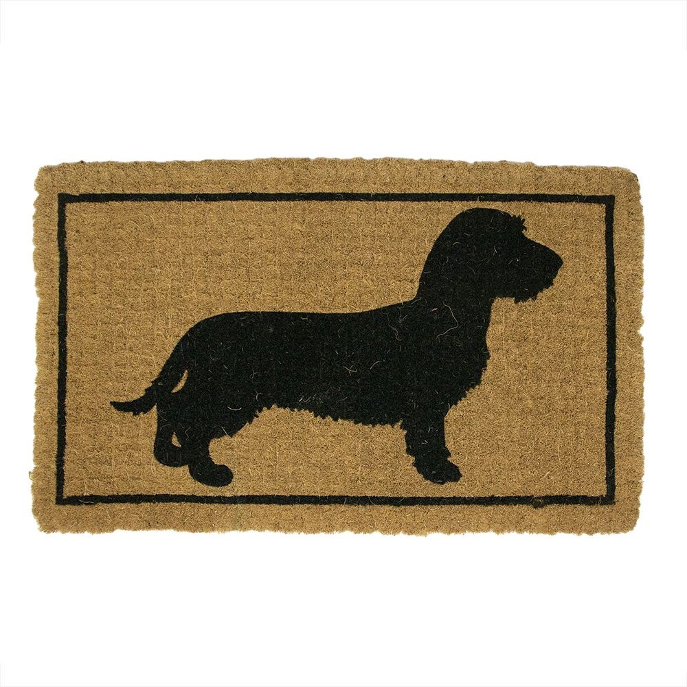 Rohožka z kokosových vláken s jezevčíkem Dachshund - 75*45*4cm