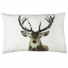 Veliký plátěný polštář Jelen Deer snow - 40*60cm Barva: bílá/hnědáMateriál: 100% bavlna/ vulling: 100% polyester