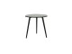 Černý dřevěný odkládací stolek se zelenou skleněnnou deskou Divo- 54*45*48 cm