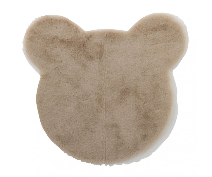 Béžový kobereček hlava medvídka v dárkové krabičce - 57*1,5*62cm