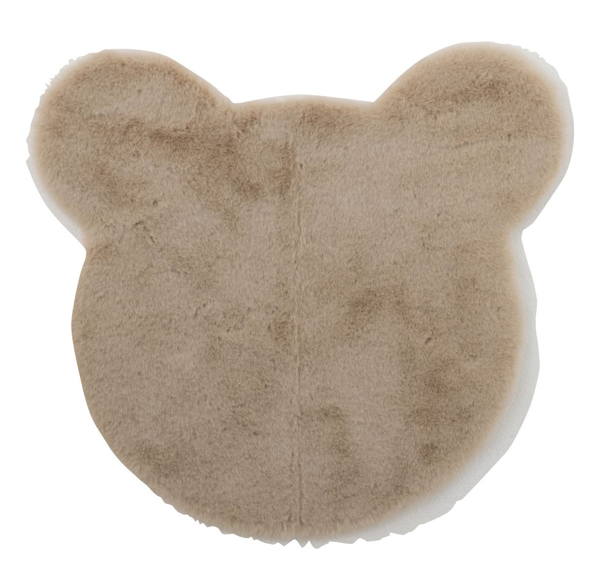 Béžový kobereček hlava medvídka v dárkové krabičce - 57*1,5*62cm J-Line by Jolipa