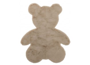 Béžový kobereček ve tvaru medvídka v dárkové krabičce - 82*1,5*103cm