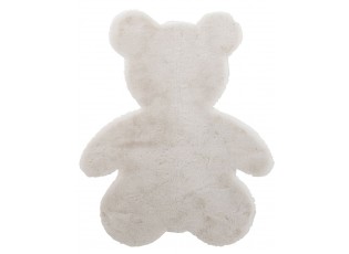 Krémový kobereček ve tvaru medvídka v dárkové krabičce - 82*1,5*103cm
