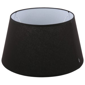Černé stínidlo na lampu Eleganza black - Ø25*14cm / E27