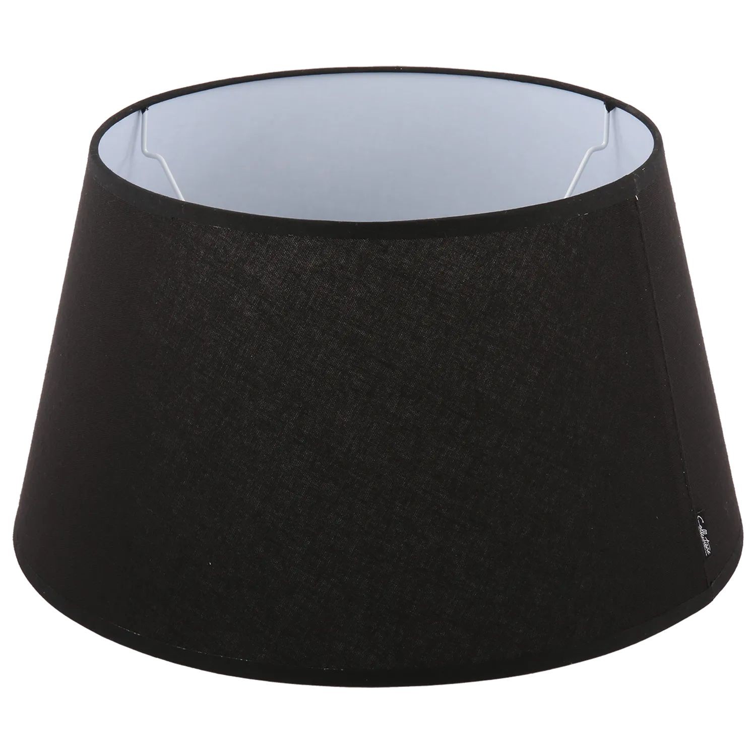 Černé stínidlo na lampu Eleganza black - Ø25*14cm / E27