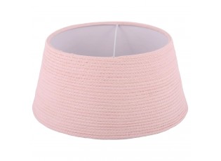 Světlounce růžové provázkové stínidlo na stolní lampu - Ø35*17 cm/ E27
