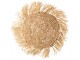 Dekorační kulatý polštářek z přírodní trávy Raffia natural - 45*15*45 cm