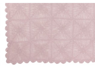 Fialkový bavlněný krajkový ubrus Lace violet - 200*135cm
