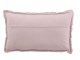 Fialkový bavlněný polštář s krajkou Lace violet - 50*10*30cm
