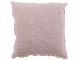 Fialkový bavlněný polštář s krajkou Lace violet - 42*12*42cm
