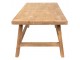 Hnědý dřevěný antik odkládací konferenční stůl Patto - 120*60*48 cm
