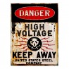 Nástěnná kovová cedule Danger - 25*1*33 cm