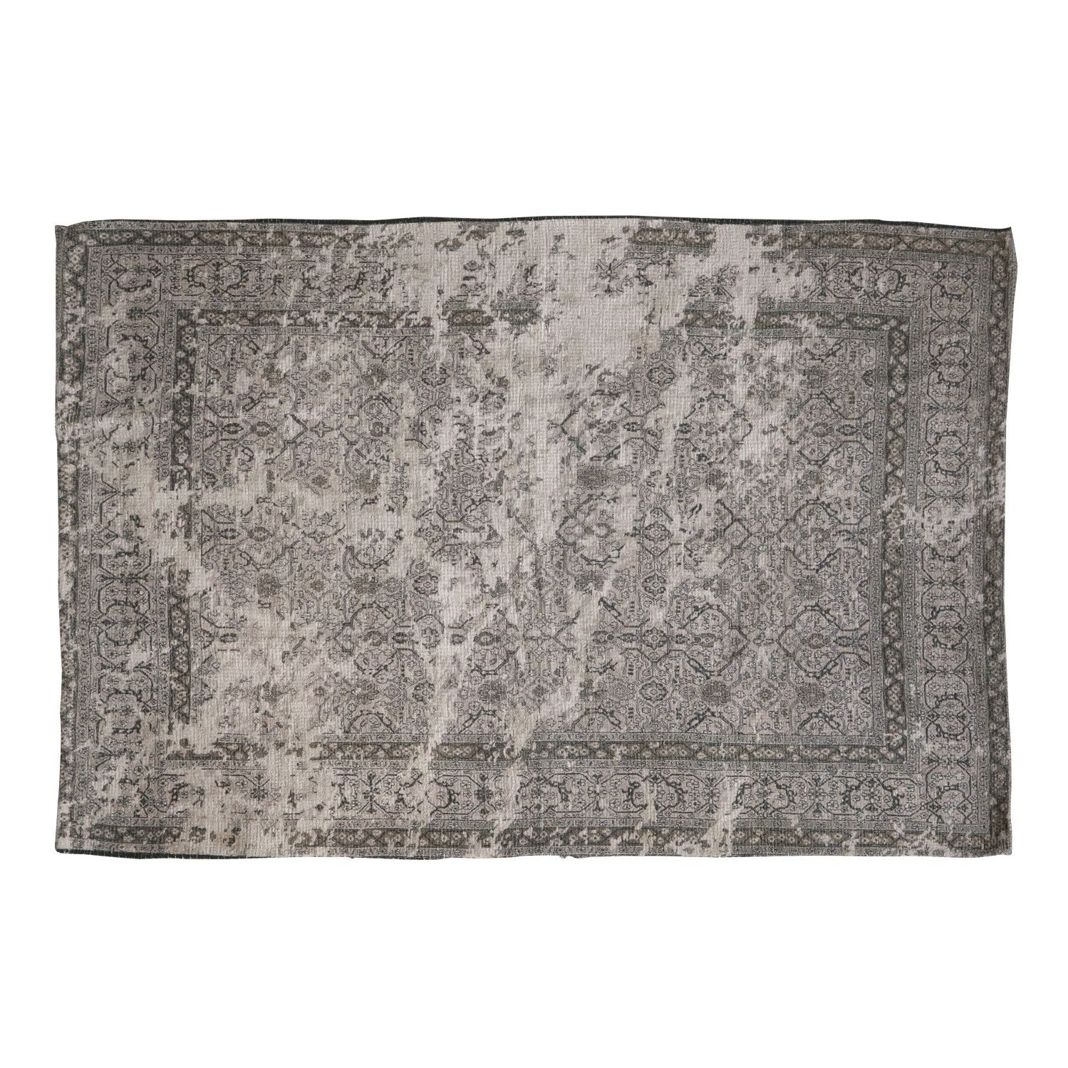 Mocca bavlněný koberec se vzorem French print - 180*120 cm Chic Antique