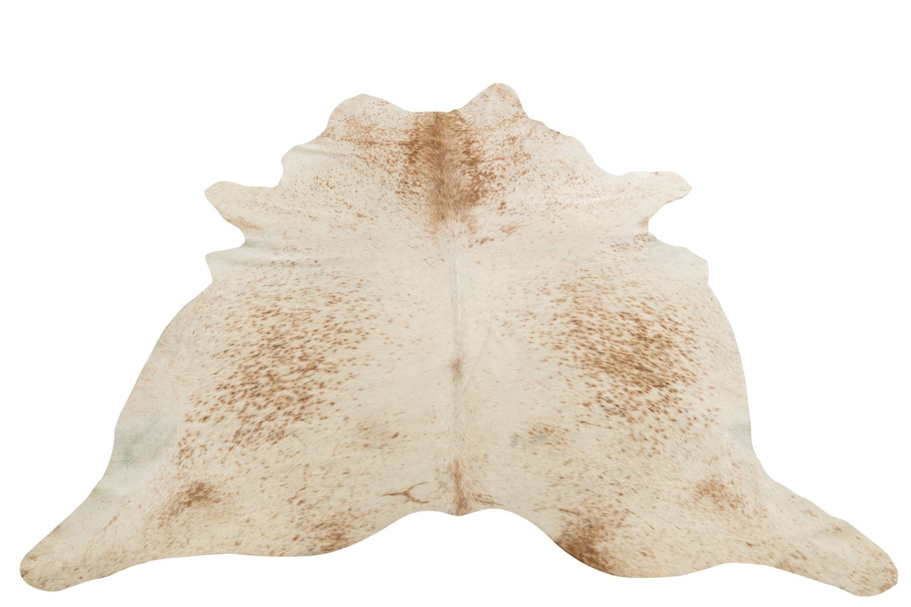 Bílo-hnědý koberec z hovězí kůže Cowhide salt pepper - 200*0,5*240cm/3-4m²