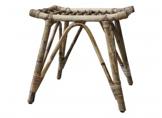 Ratanová antik stolička se zajímavým sedákem Wicker - 46*36*46cm