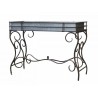 Kovový stolek na květiny s plechovým zinkovým boxem Plant table - 107*44*77cm