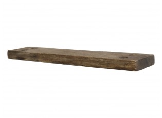 Hnědá dřevěná retro nástěnná polička Grimaud - 50*10*5cm