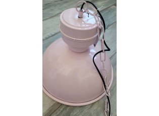 Pastelově růžové závěsné kovové světlo Endien – Ø 40*135cm/ E27/ 40W