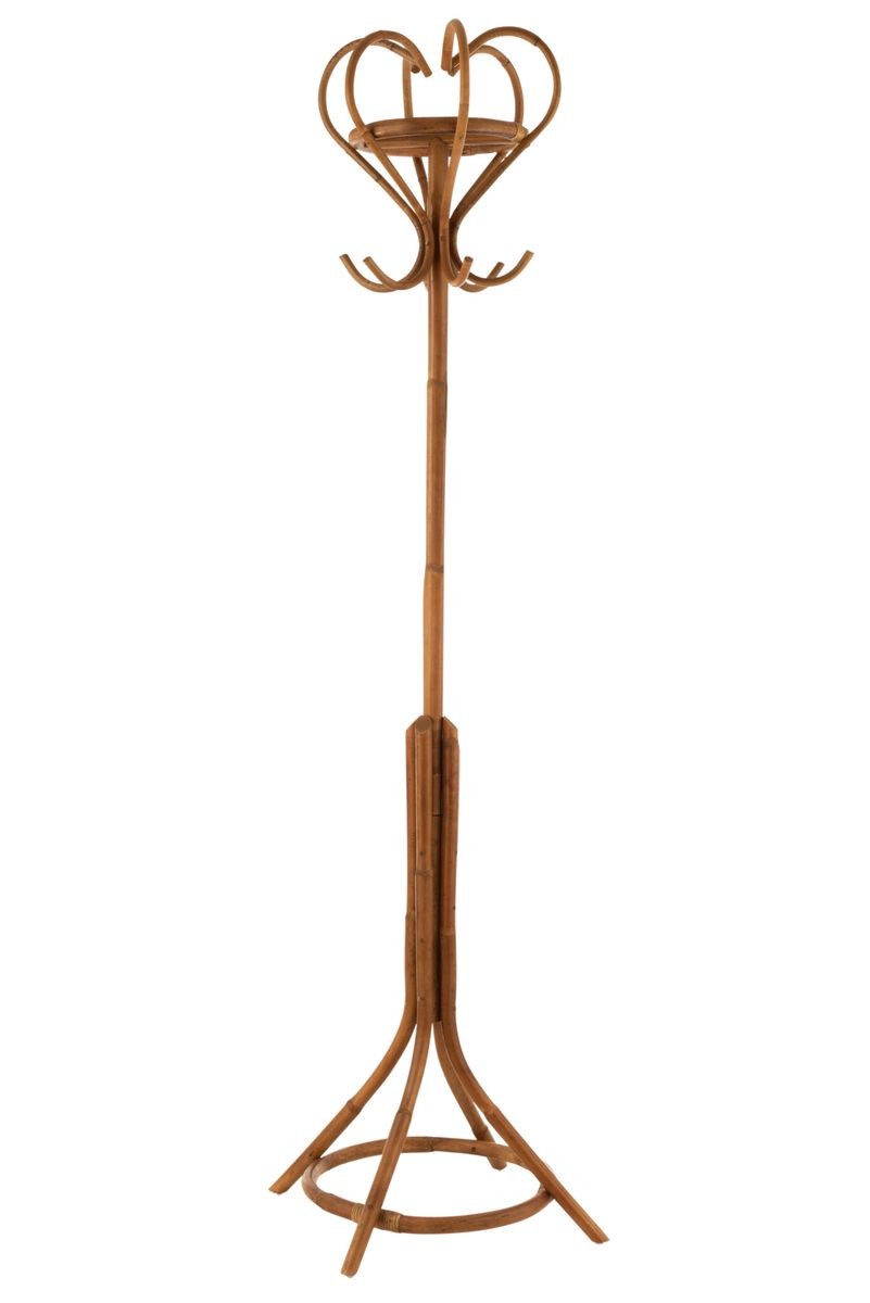 Přírodní ratanový volně stojící věšák s Honny - 43*43*203cm