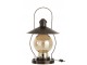 Hnědá antik kovová stolní retro lampa Camping lantern - 30*30*53cm