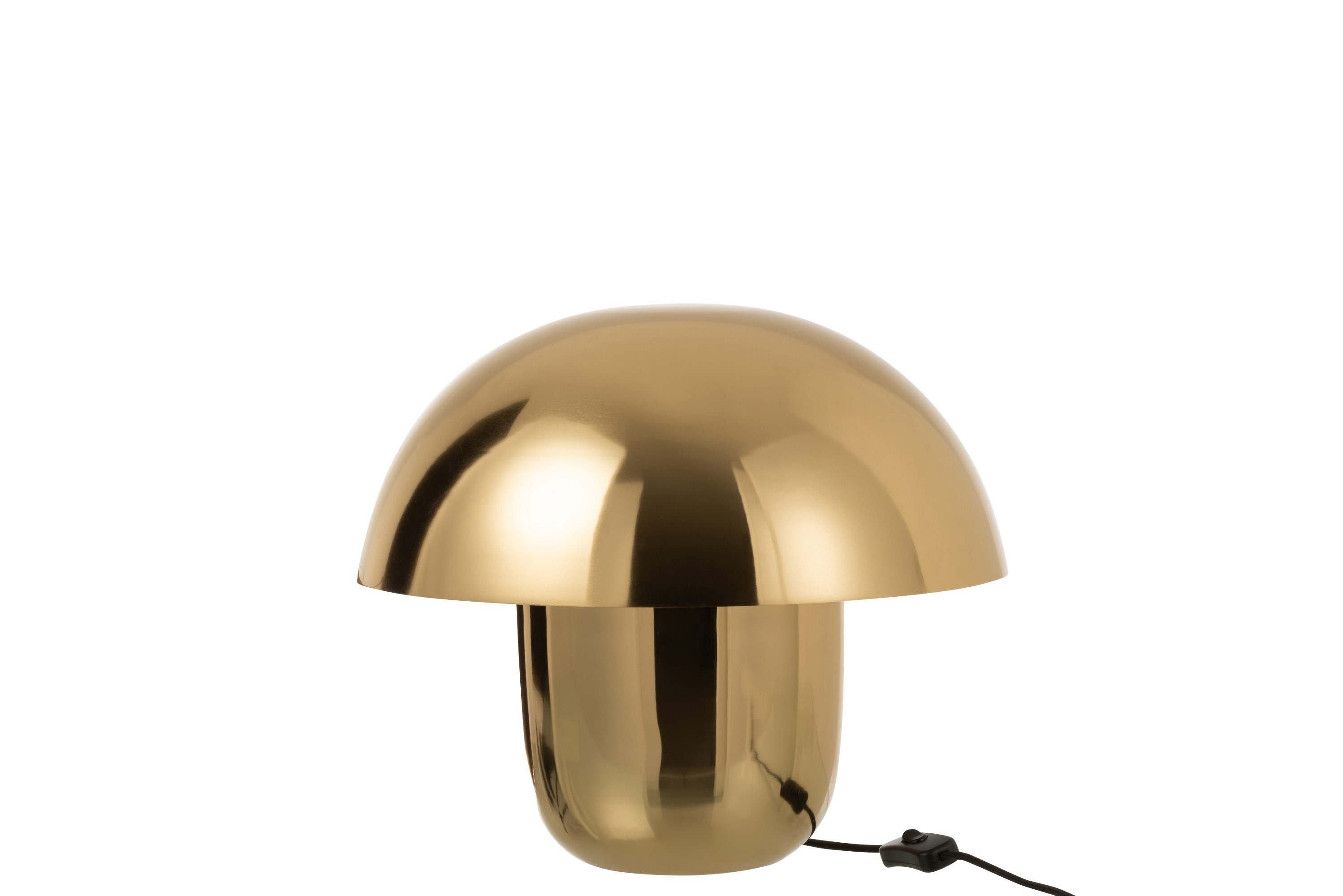 Zlatá kovová stolní lampa Mushroom - Ø 40*34cm J-Line by Jolipa