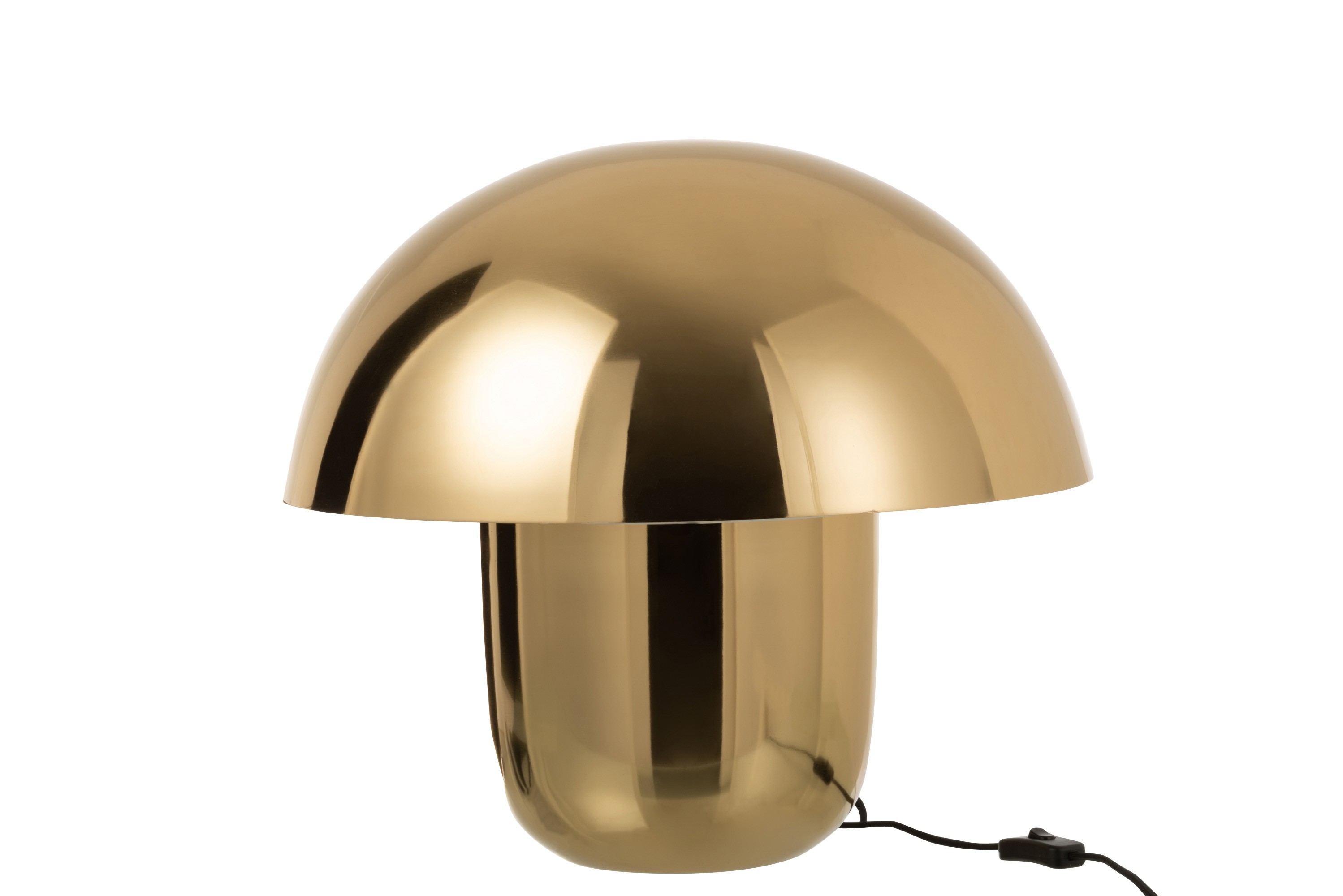 Zlatá kovová stolní lampa Mushroom Large - Ø 50*45cm J-Line by Jolipa