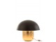 Černo-zlatá kovová stolní lampa Mushroom Large - Ø 50*45cm