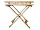 Přírodní bambusový skládací odkládací stolek Table Bamboo - 63*43*76cm