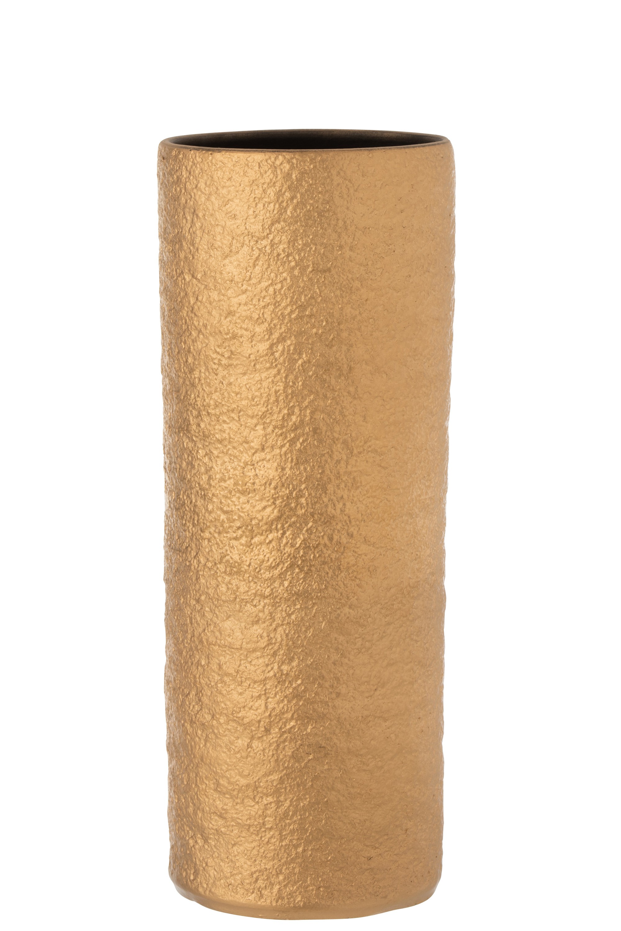 Zlatá keramická váza Gatsby L - Ø15*40 cm J-Line by Jolipa