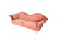 Růžová sametová sofa Evalynn - 215*73*85 cm