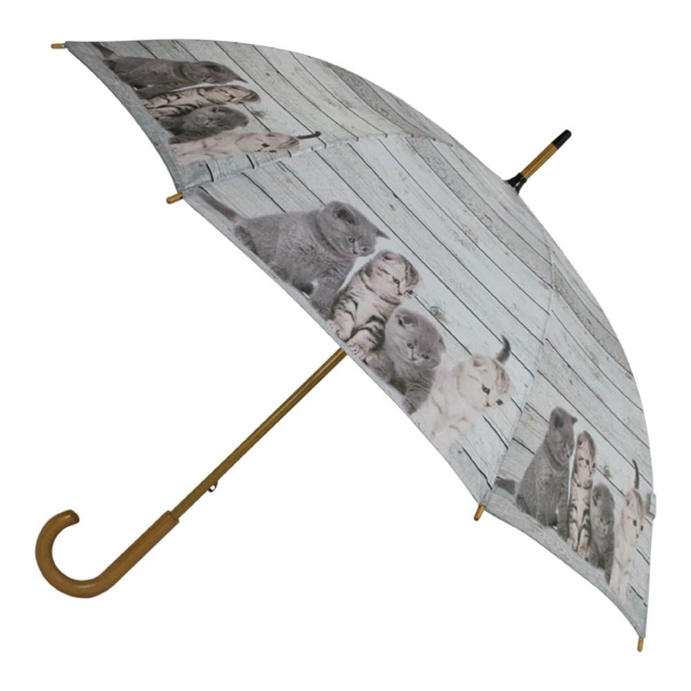 Levně Šedý deštník s koťátky Kittens - 105*105*88cm BBPKMC šedá - BBPSKG